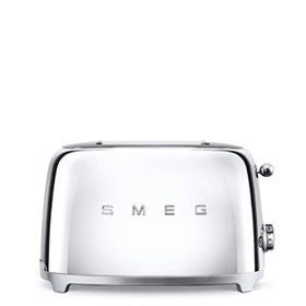 Smeg TSF01SSEU -leivänpaahdin, 2 viipaleelle, Kiillotettu Teräs