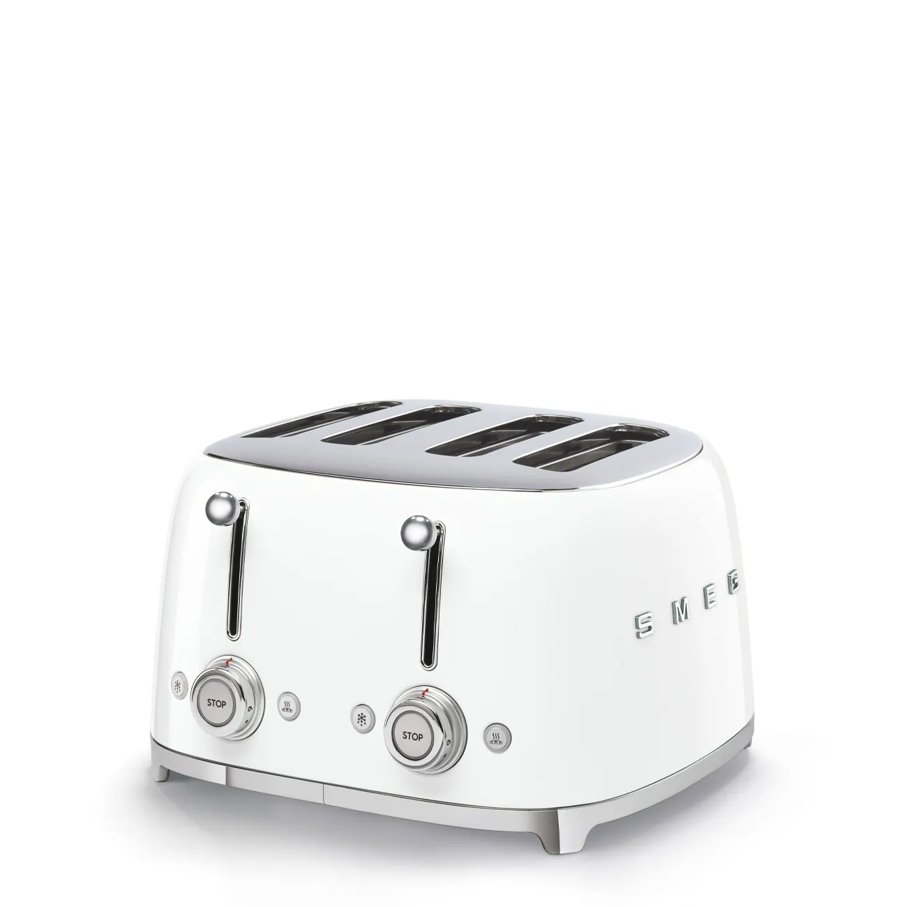 Smeg 50s Style TSF03WHEU -leivänpaahdin, 4 viipaleita, valkoinen
