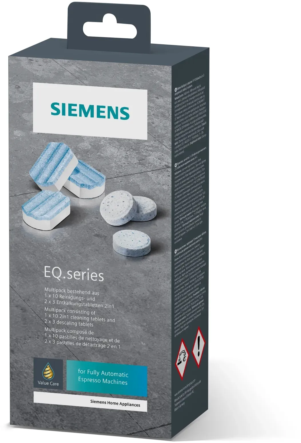 Siemens TZ80003A EQ Puhdistus- ja kalkinpoistotabletit, 16 kappaletta