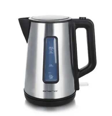Emerio WK-122829 -vedenkeitin, 1,7 l, 2200 W, hopea/musta