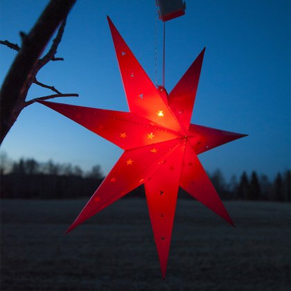 Joulutähti ulkokäyttöön, Punainen