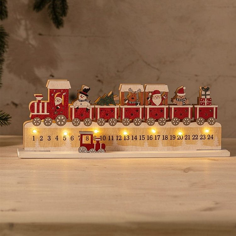 Adventtikalenteri, jossa on lähtölaskenta