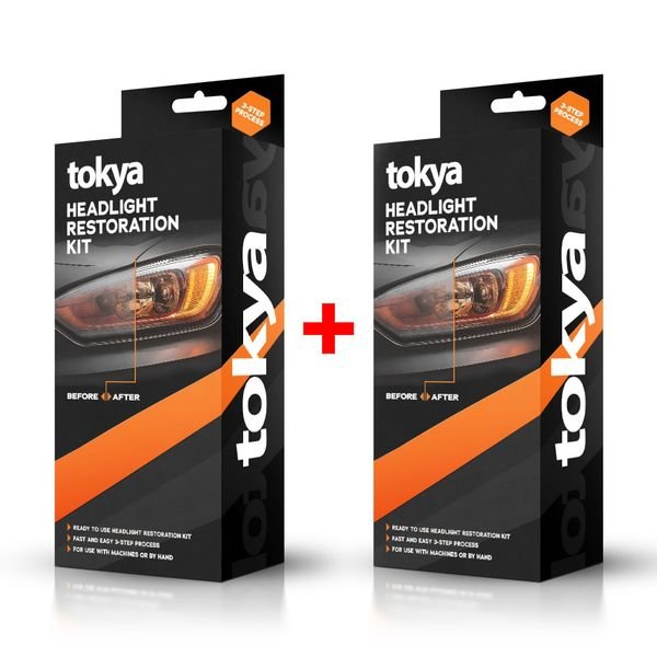 Ajovalojen kiillotussetti TOKYA Headlight Restoration Kit, 2 kpl Restoration Kit