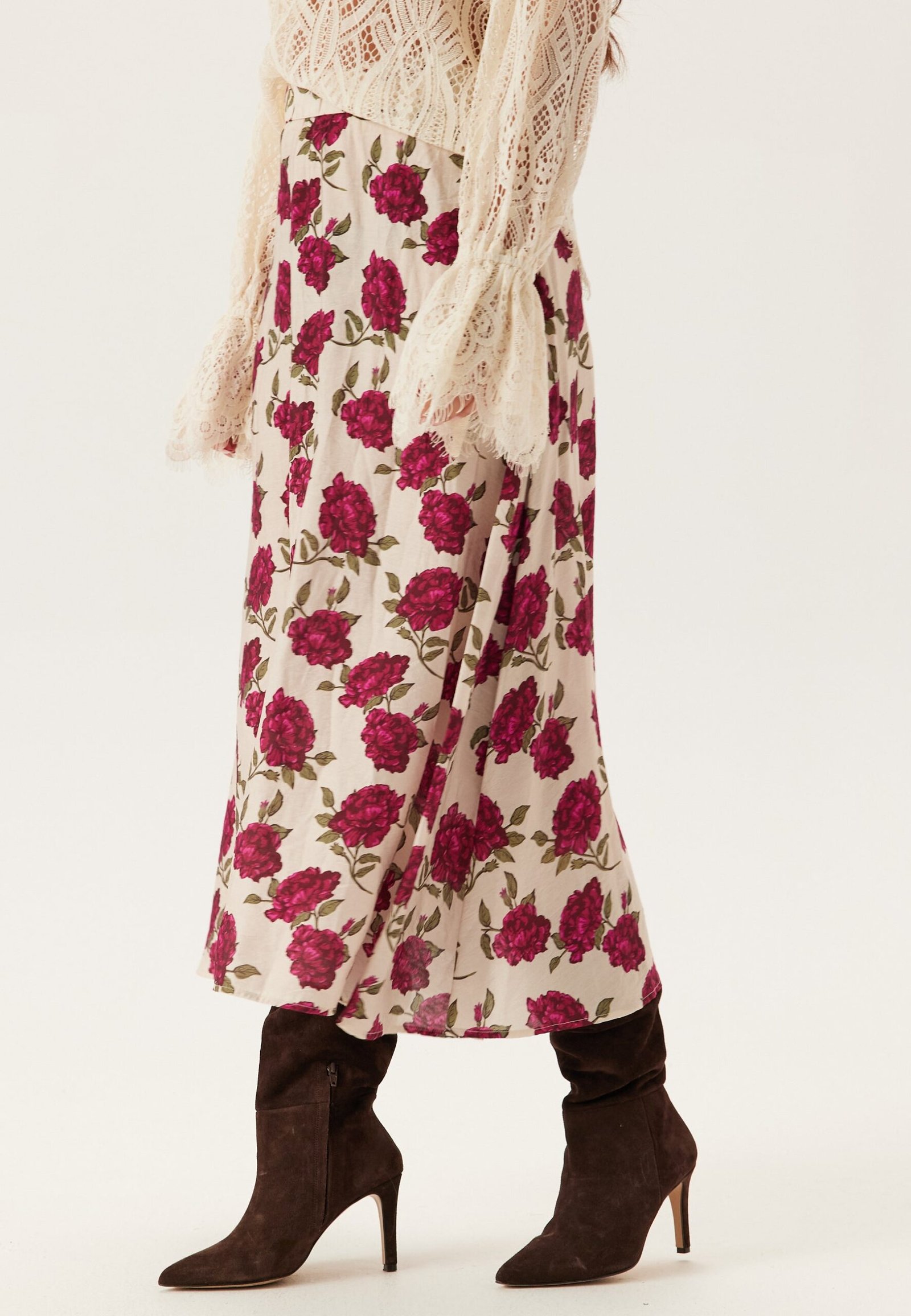 Printed Midi Skirt