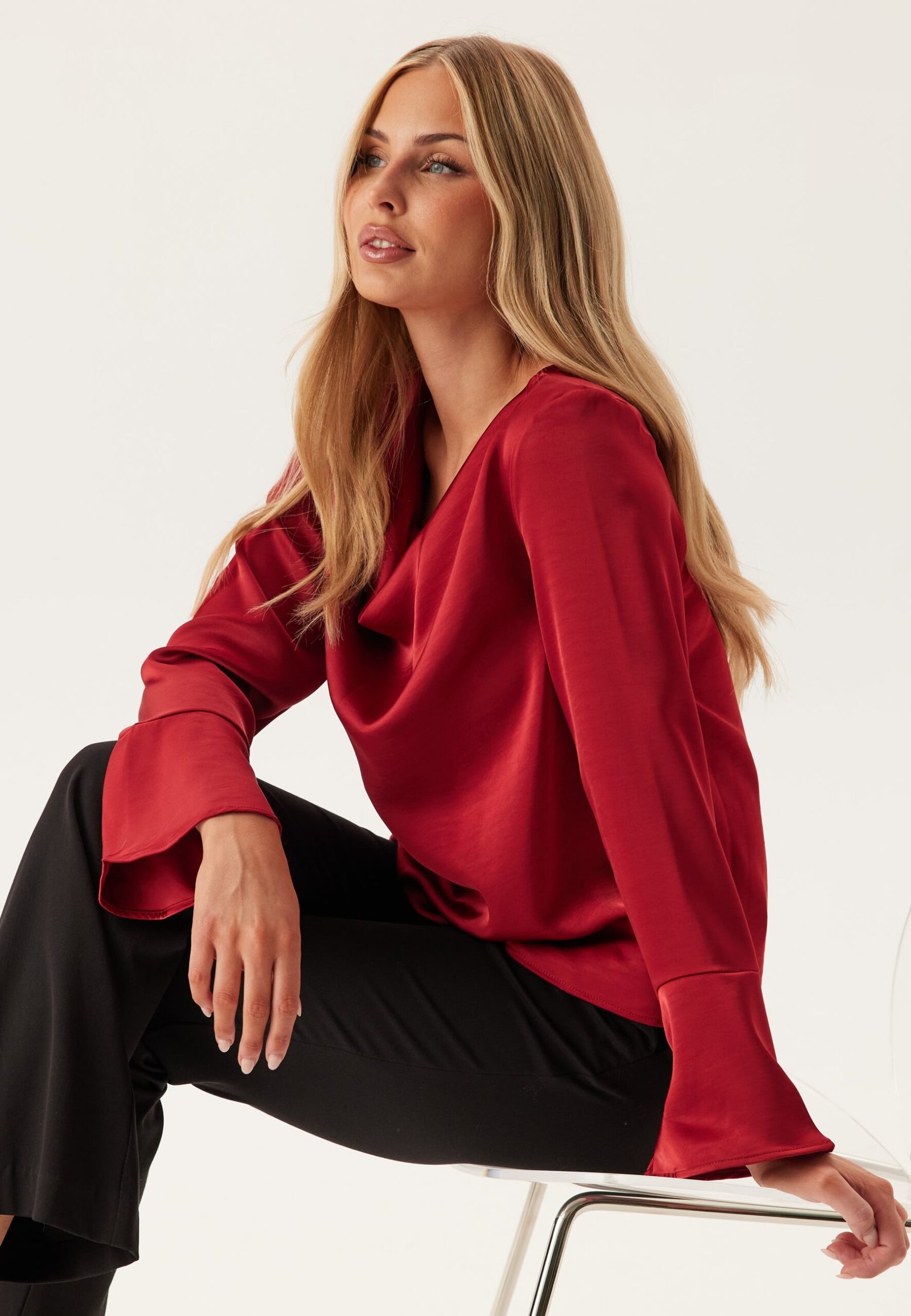 Objchilli L/S RE WATERFALL TOP