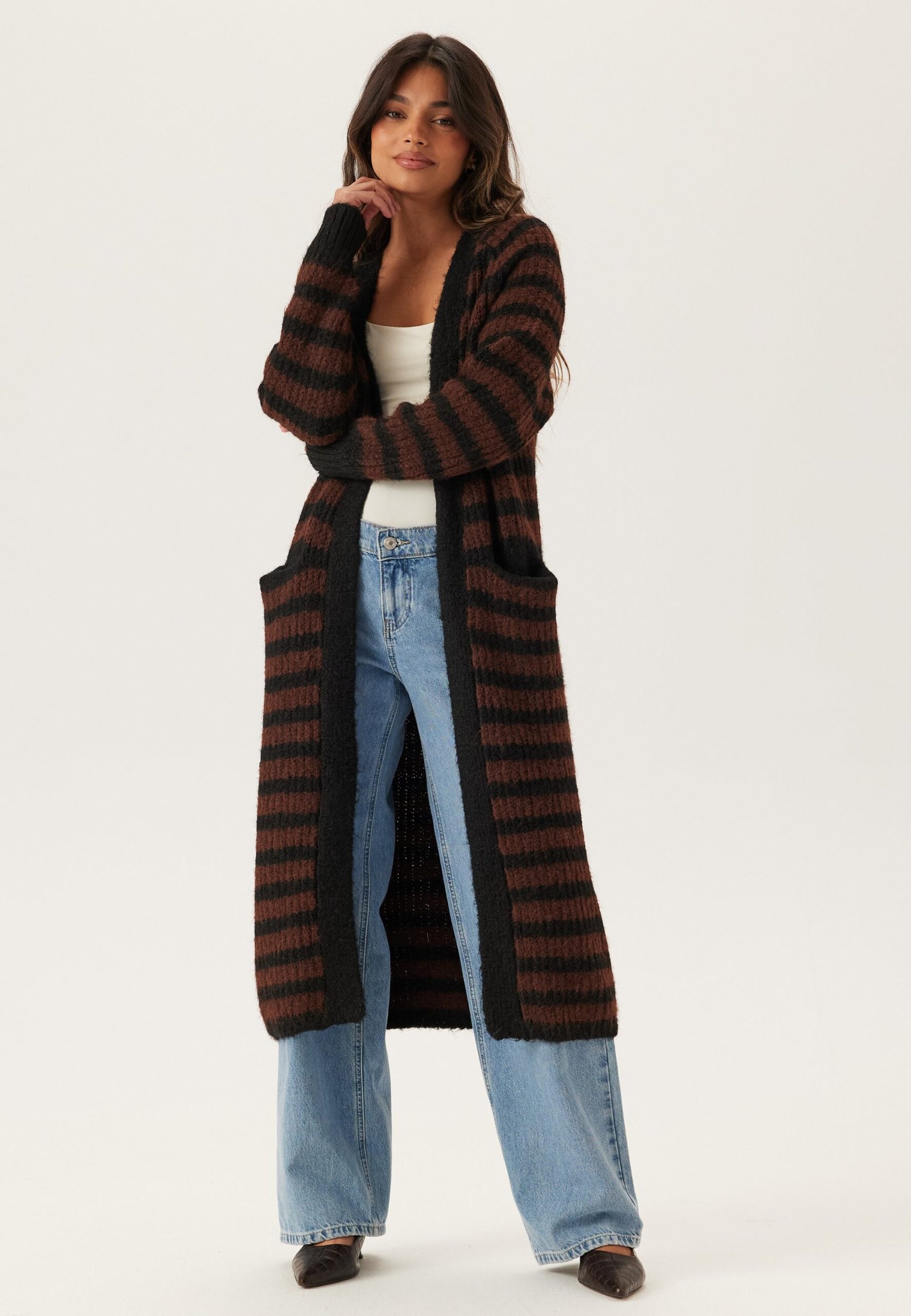 Objmilu Ls Lo Long Knit Cardig
