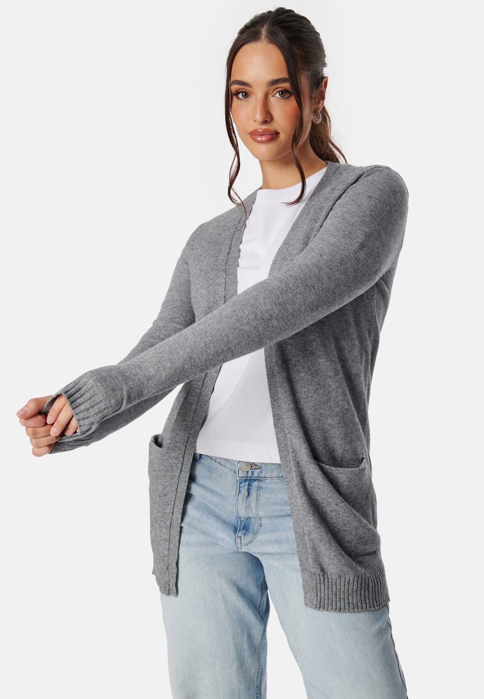 Viril Open L/S Knit Cardigan