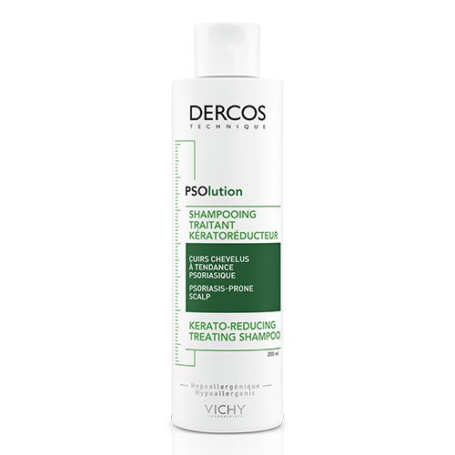 Vichy Dercos Psolution Shampoo 200 ml psoriasikseen taipuvaiselle hiuspohjalle
