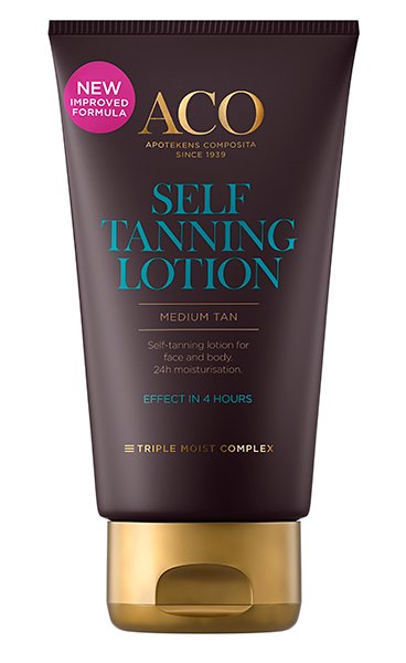 Aco Sun Selftanning Lotion 150 ml hajustettu