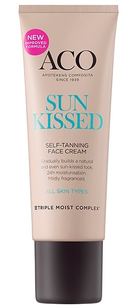 Aco Sun Sunkissed Self-Tanning Face Cream 50 ml hajustettu