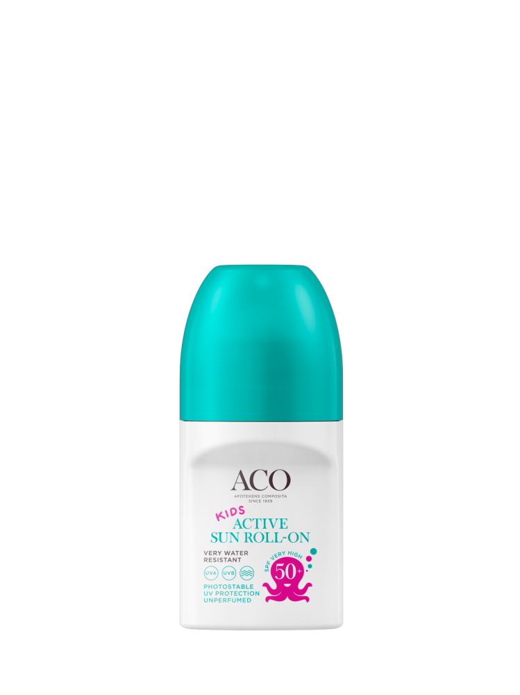 Aco Sun Kids Active Roll-On 50ml hajusteeton