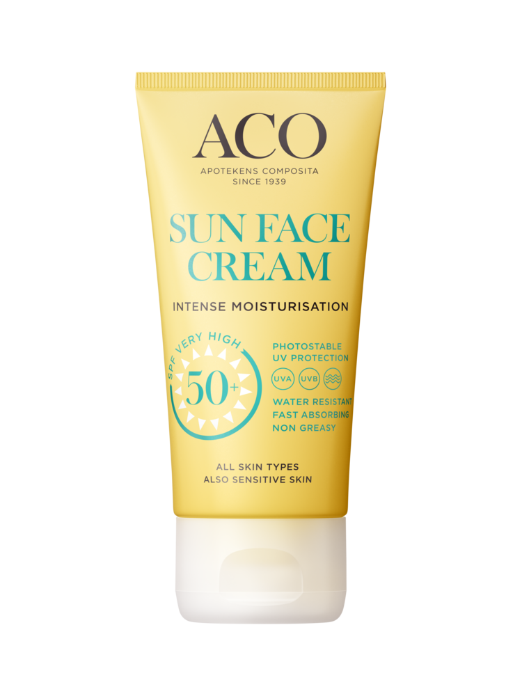 Aco Sun Face Cream SPF50+ hajusteeton 50 ml