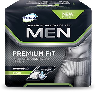 Tena Men Premium Fit L 10 kpl inkohousut miehille, lant.ymp. 95-125cm