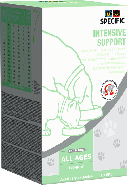 Specific F/C-IN-W Intensive Support kissalle ja koiralle 7x95 g