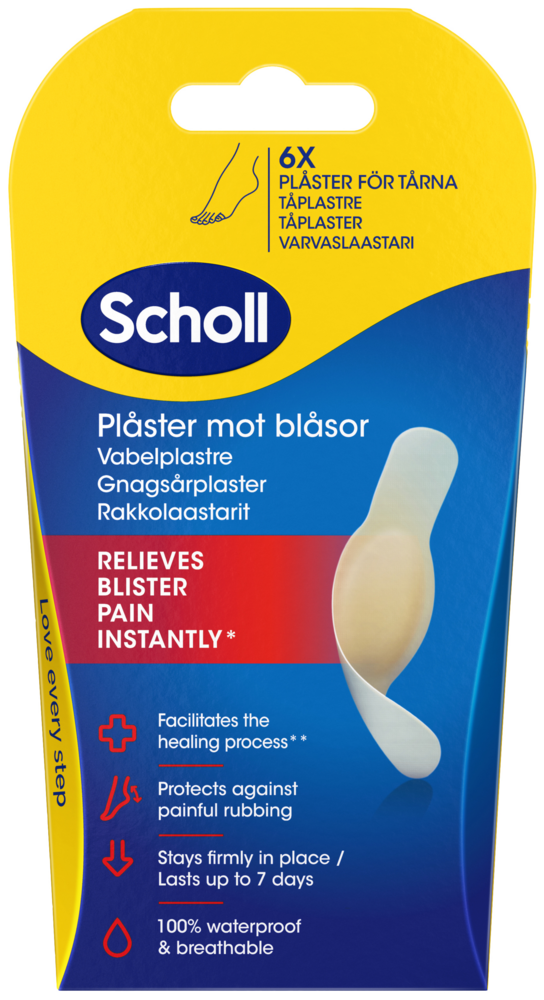 Scholl Rakkolaastari varpaat 6 kpl