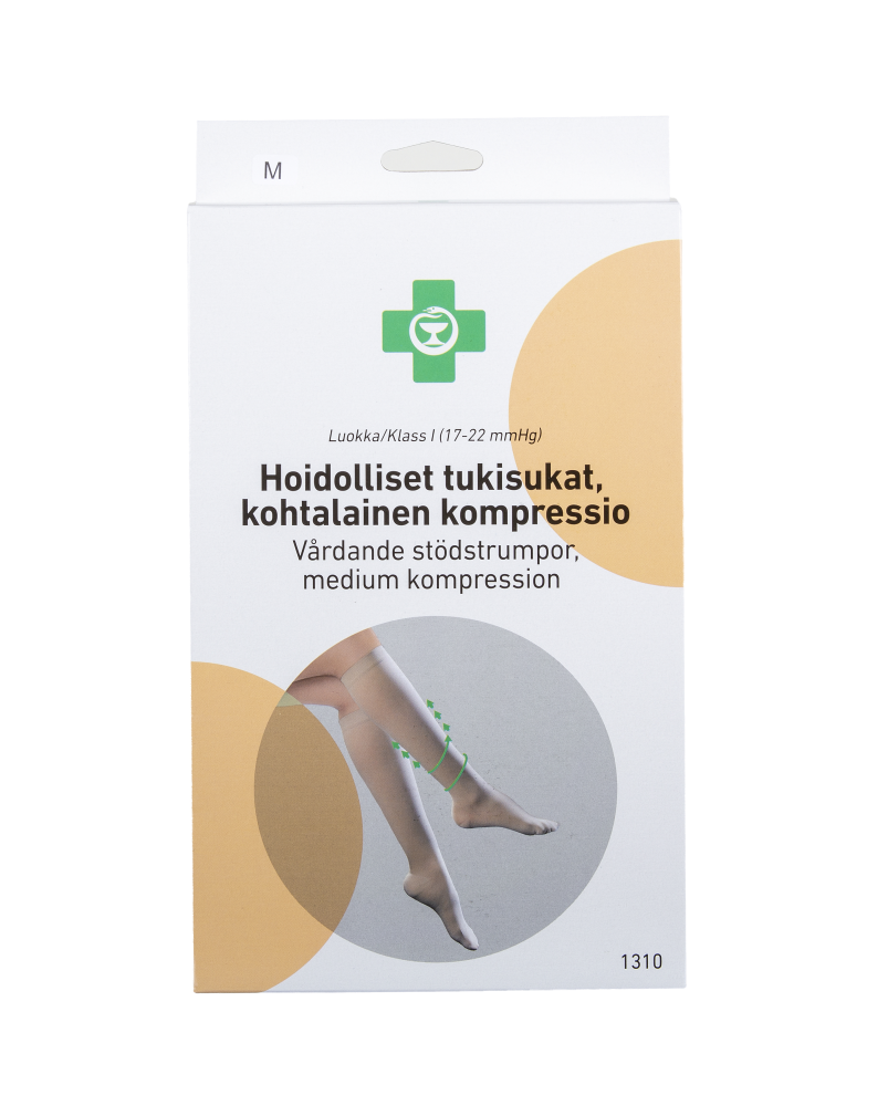 APTEEKKI hoidolliset tukisukat kompressio XL 1 pari, beige