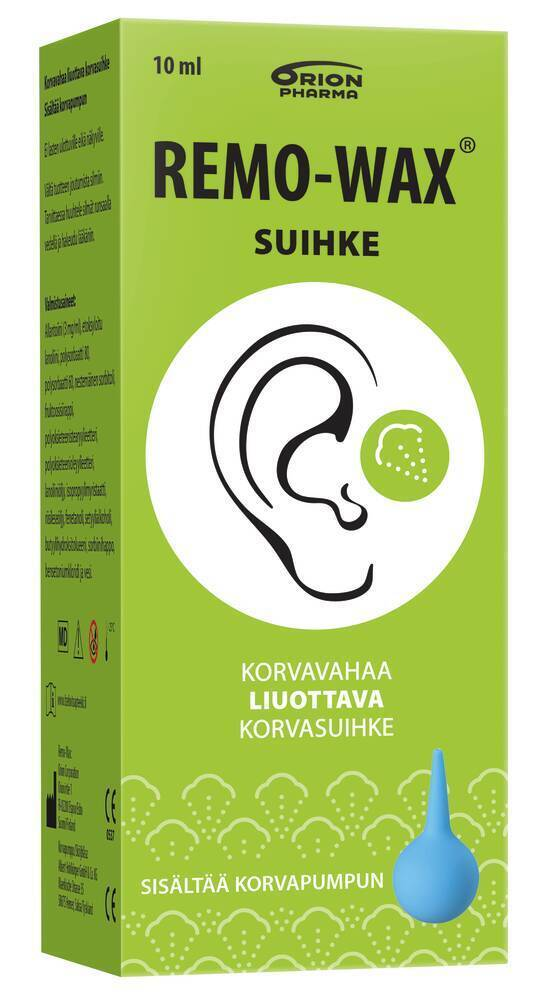 Remo-Wax korvasuihke + pumppu 10 ml