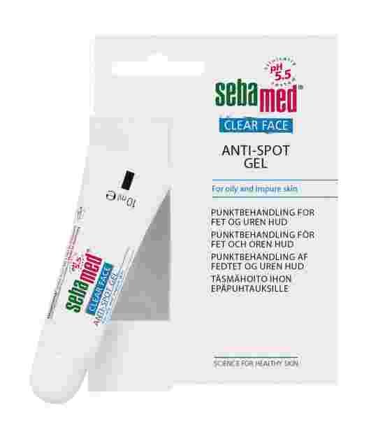 Sebamed Clear Face Anti-Spot Gel täsmähoito 10 ml finneille ja näpyille