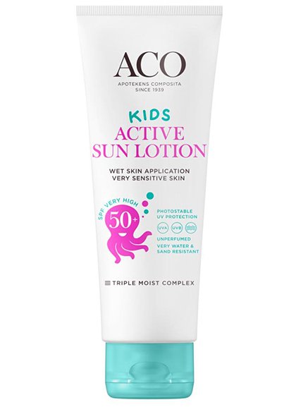 Aco Sun Kids Active Sun Lotion spf 50+ 250 ml big size