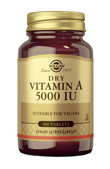 Solgar A-vitamiini 5000 IU (retinyylipalmitaatti) 100 tabl
