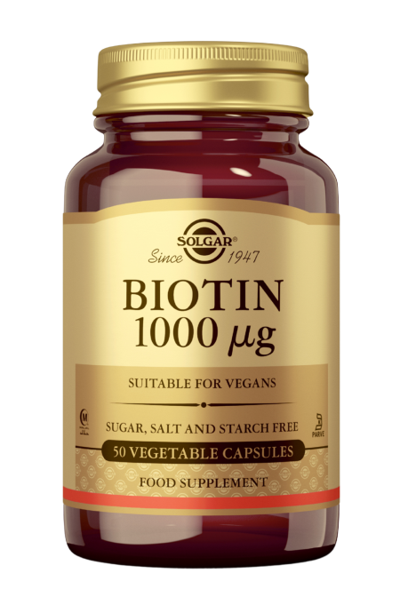 Solgar Biotiini 1000 µg, 50 kaps.