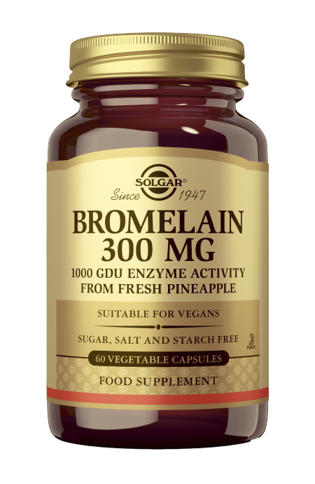 Solgar Bromelaiini 300 mg, 60 kaps.