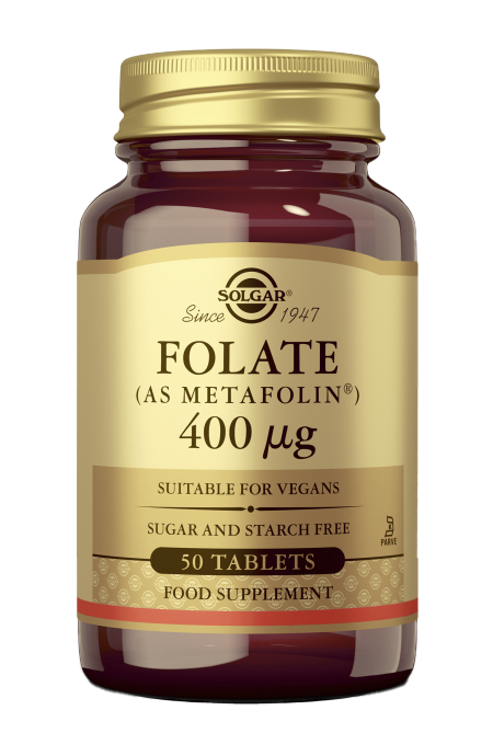 Solgar Folaatti (Metafolin®) 400 µg, 50 tabl.
