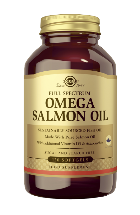 Solgar Full Spectrum Omega Salmon Oil, 120 softgels