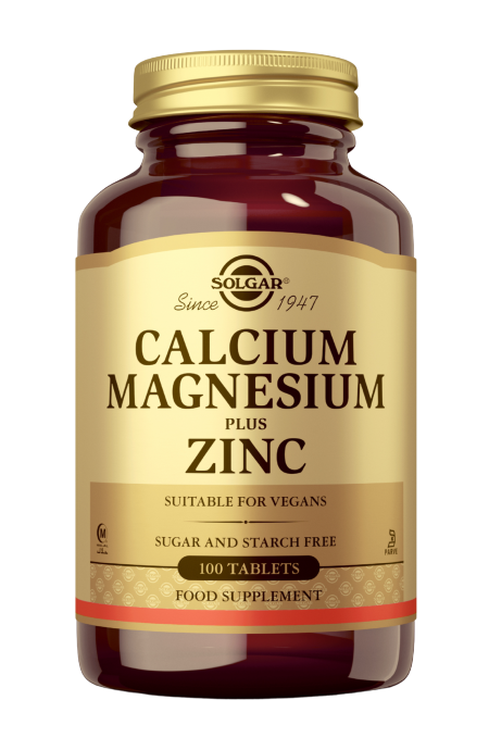 Solgar kalsium, magnesium + sinkki 100 tabl