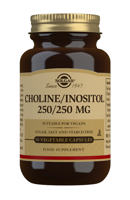 Solgar Koliini/Inositoli 250 mg / 250 mg, 50 kaps.