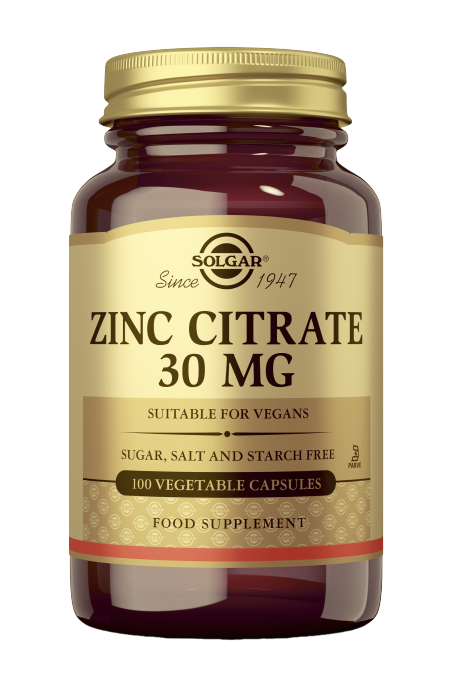 Solgar Sinkkisitraatti 30 mg, 100 kaps.