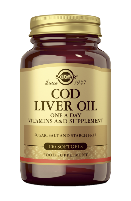 Solgar Turskanmaksaöljy (Cod Liver Oil), 100 softg.