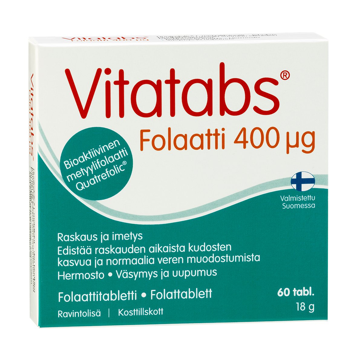 Vitatabs Folaatti 400 mikrog 60 tabl