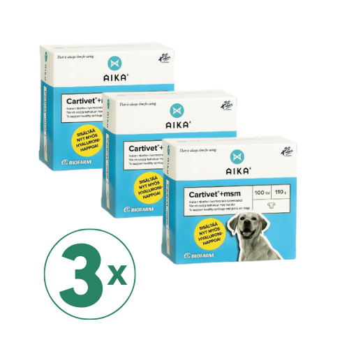 AIKA Cartivet + MSM 3x100 tabl säästöpakkaus