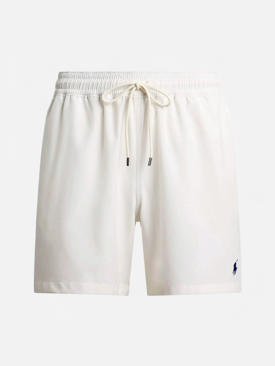 Polo Ralph Lauren miesten uimashortsit Traveler Mid Trunk, Valkoinen