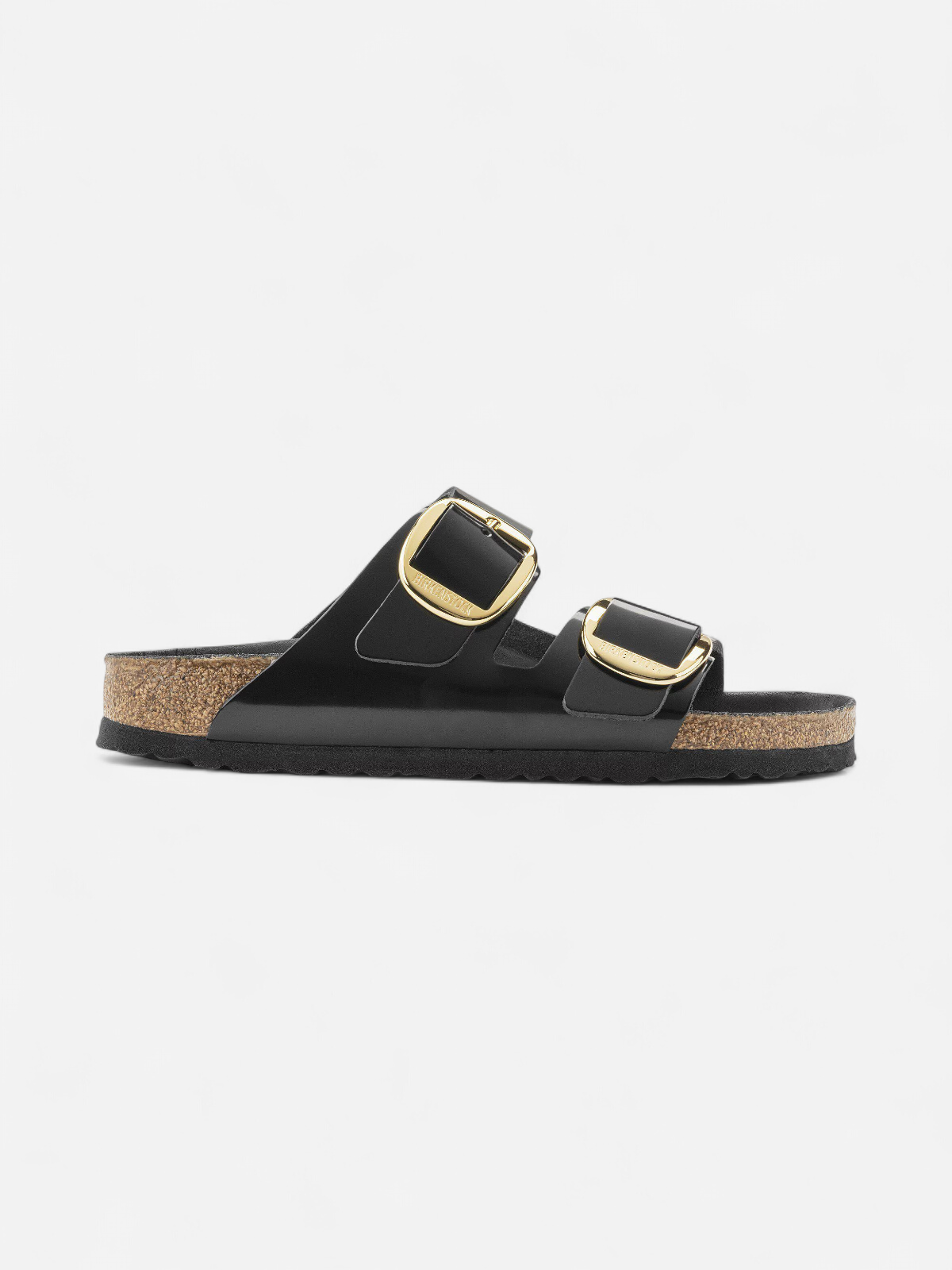 Birkenstock naisten sandaalit Arizona Big Buckle Leather Patent, musta