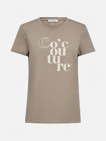 Co’Couture naisten t-paidat CocoutureCC Tee, ruskeanharmaa