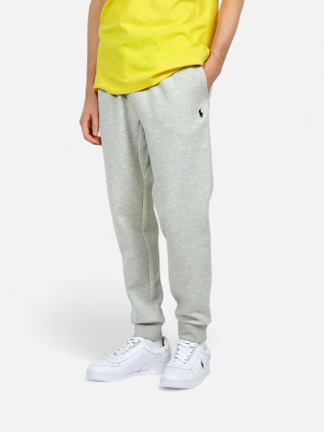 Polo Ralph Lauren Miesten Collegehousut, DOUBLE-KNIT JOGGER PANT Keskiharmaa