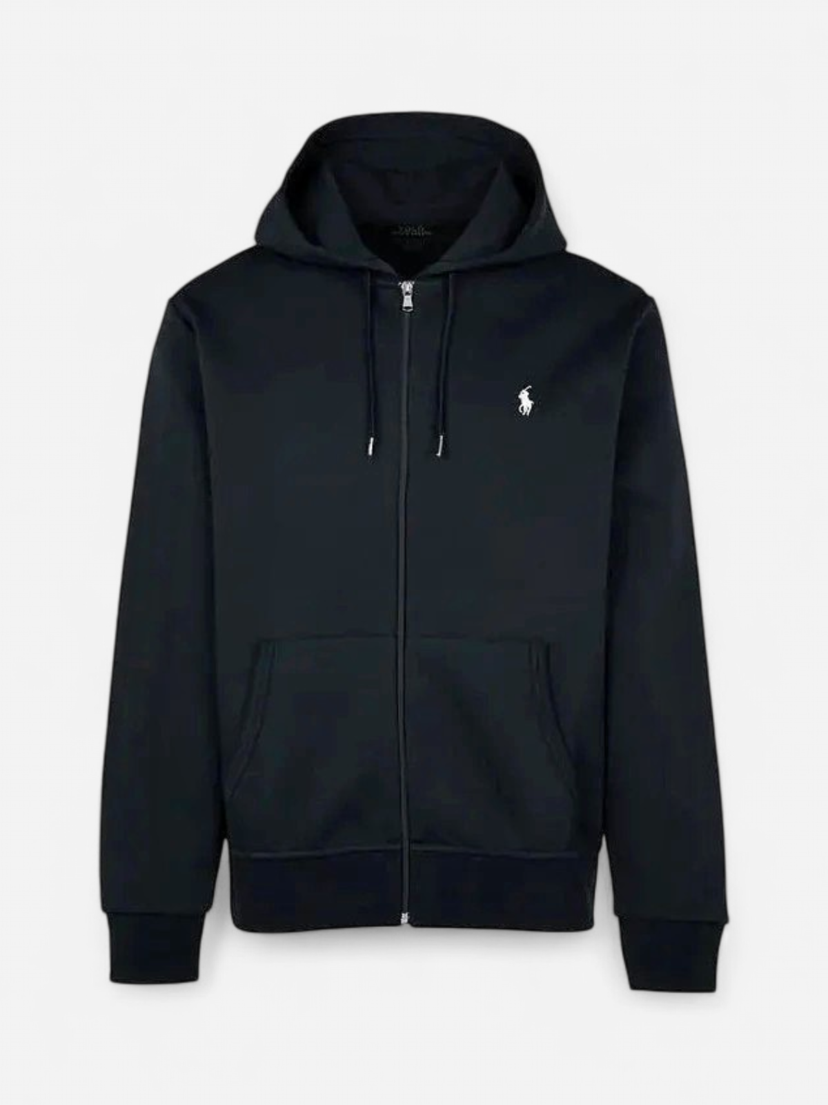 Polo Ralph Lauren Miesten Huppari, DOUBLE KNIT HOODIE FULL ZIP ATHLETIC Musta