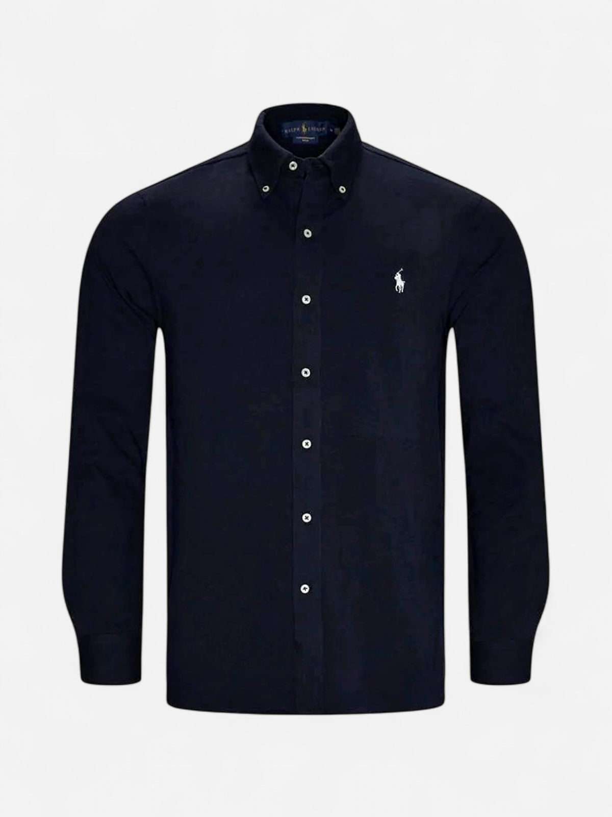 Polo Ralph Lauren Miesten Kauluspaita, FEATHERWEIGHT MESH SHIRT Tummansininen
