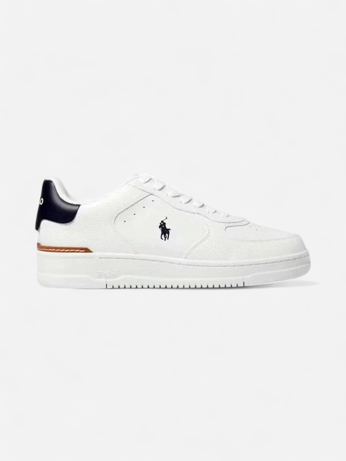 Polo Ralph Lauren Miesten Kengät, MASTERS CRT-SNEAKERS-LOW TOP LACE NAVY WHITE Valkoinen