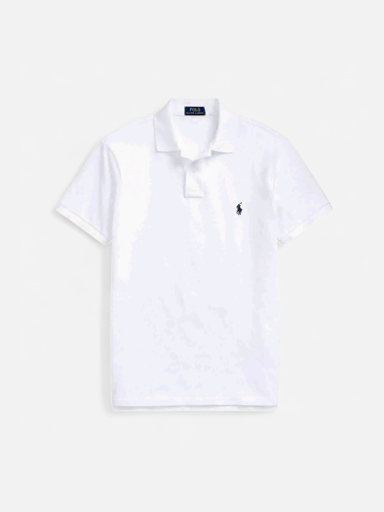 Polo Ralph Lauren miesten pikeepaita, SLIM FIT MESH POLO Valkoinen