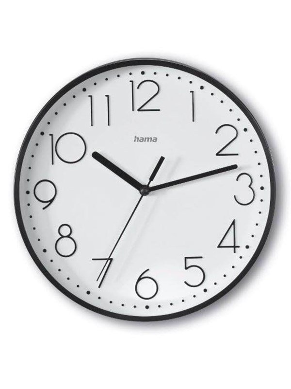 Hama 'Salina' Wall Clock Ø 22 cm Black