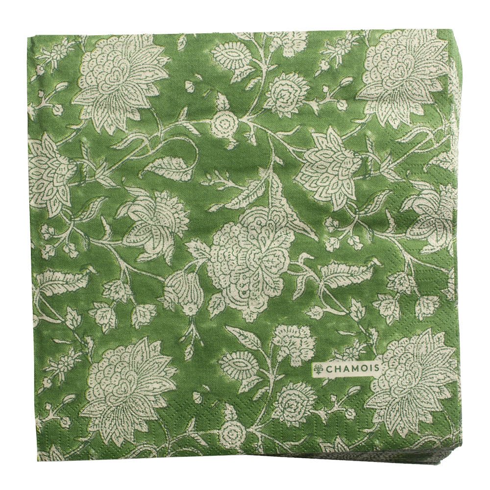 Indian Rose Servetti 40x40 cm 50 kpl Vihreä