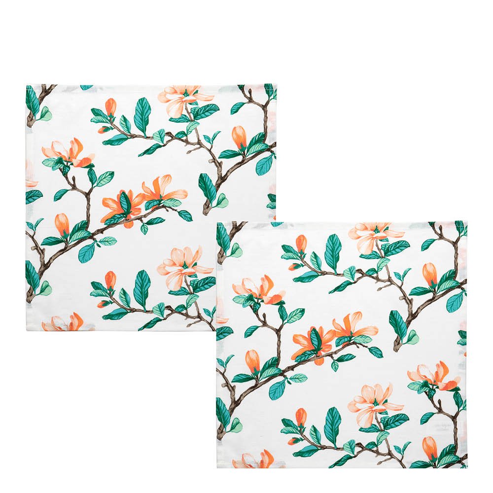 Magnolia Servetti 45x45 cm 2 kpl Valkoinen