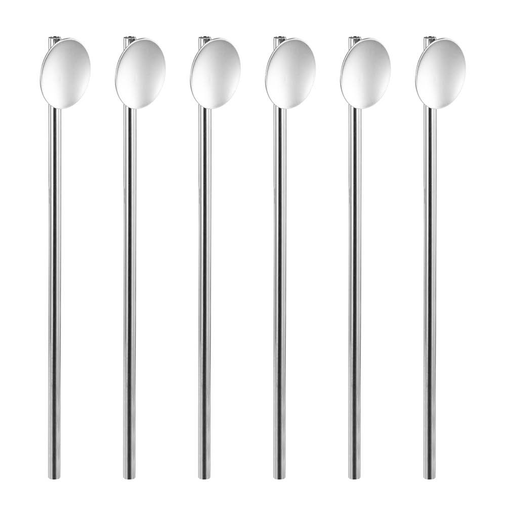 Drink Collection baarilusikka pillillä 18 cm 6 kpl kirkas