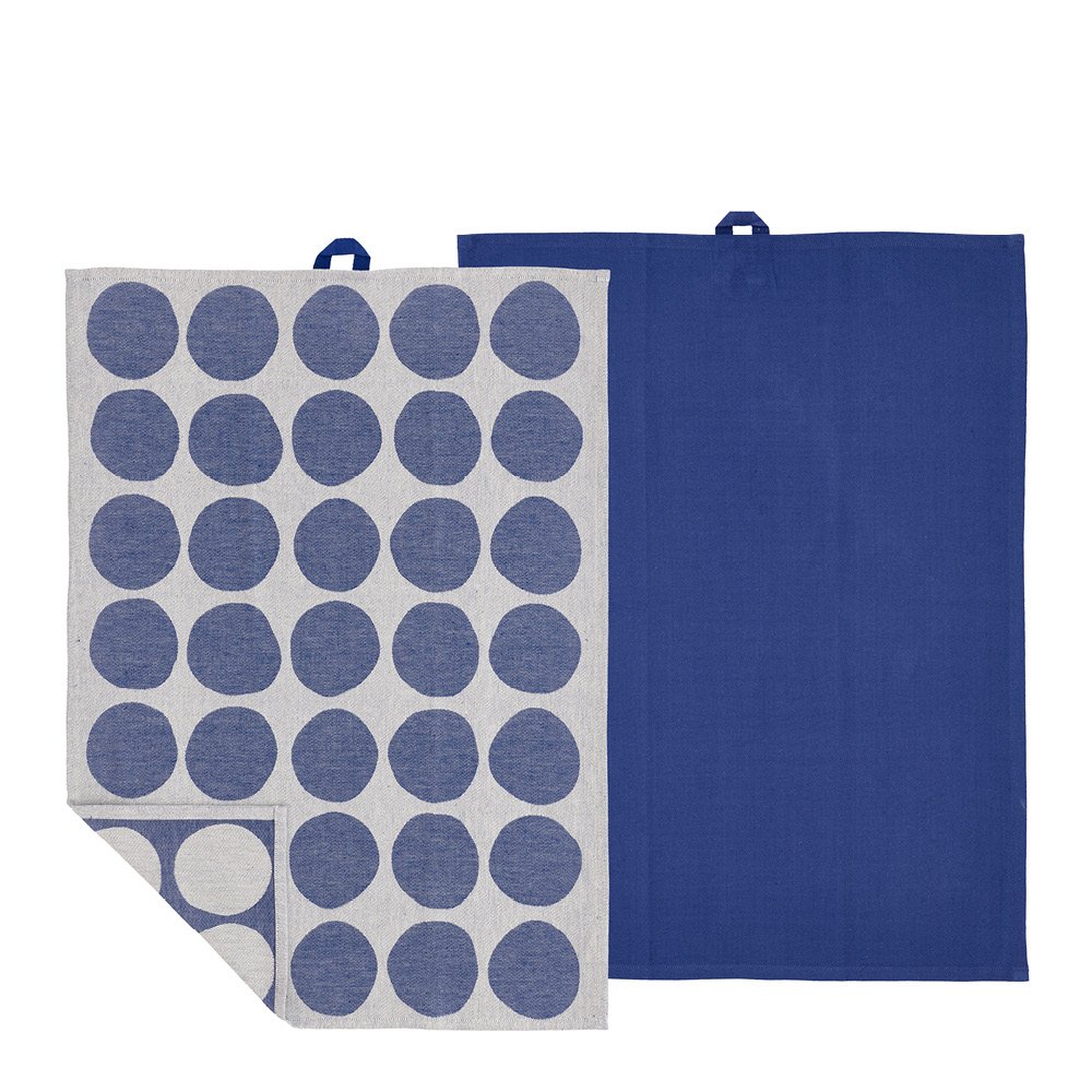 Bubbles Keittiöpyyhe 50x70 cm 2 kpl Royal Blue