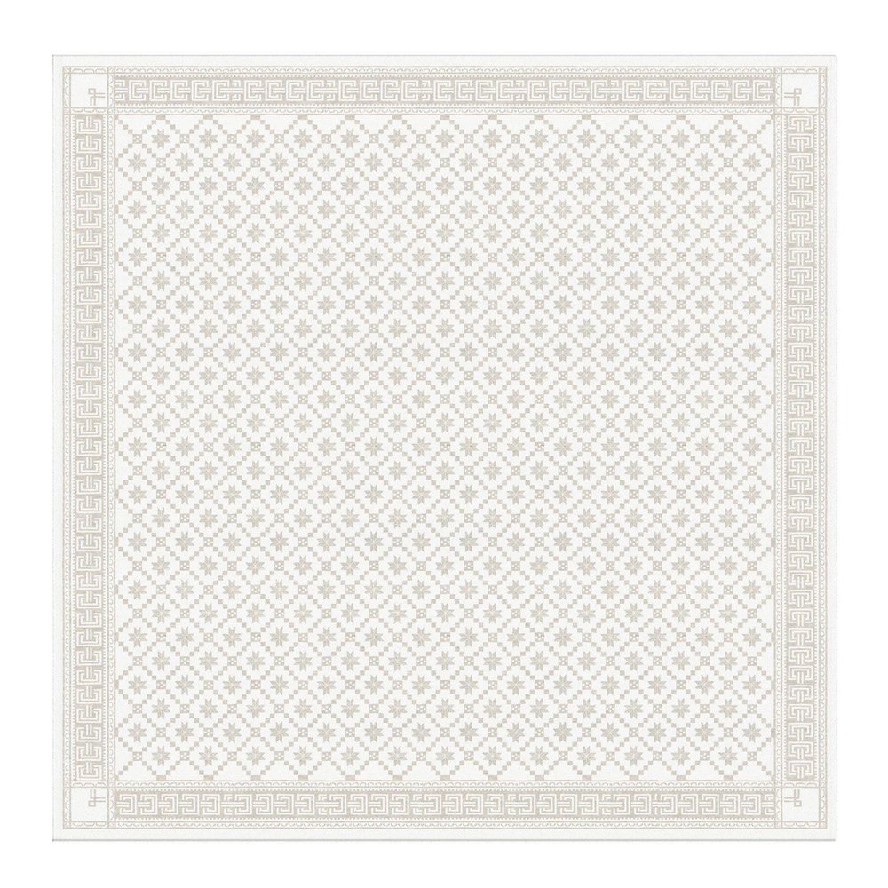 Åttebladrose Pöytäliina 150x150 cm Beige