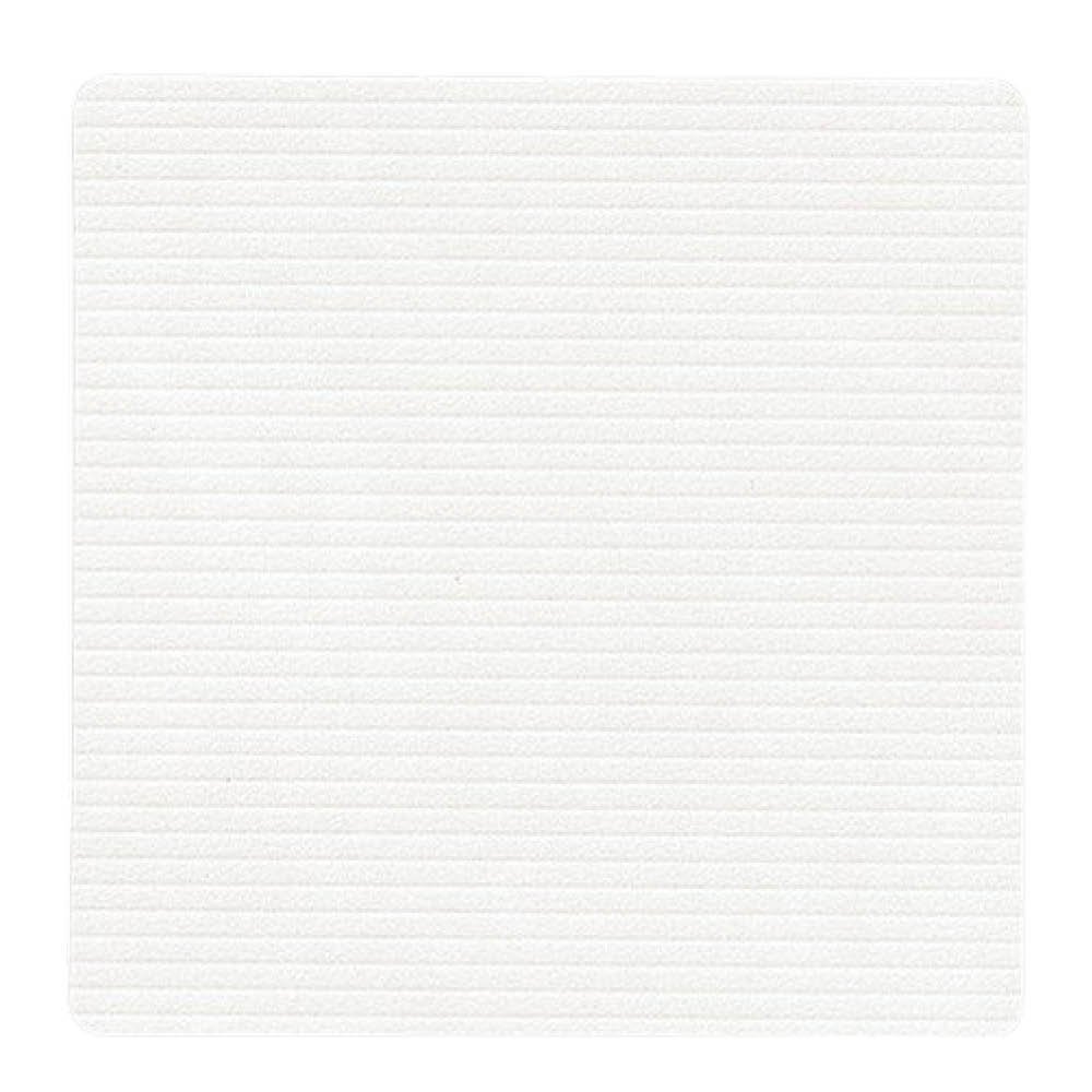 Square Corduroy Lasinalunen 10 cm Pure White