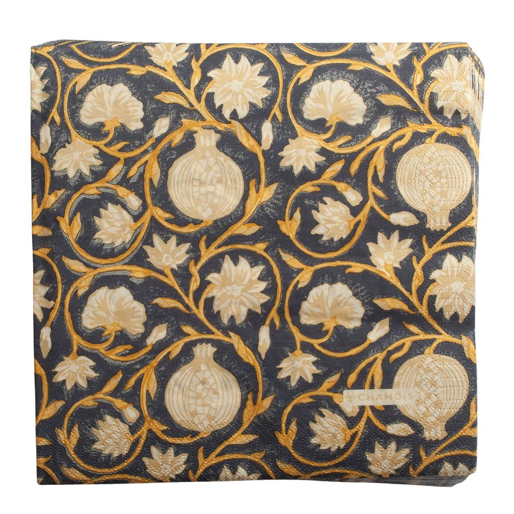 Tangier Pomegranate Servetti 40x40 cm 50 kpl Sininen/Ochra